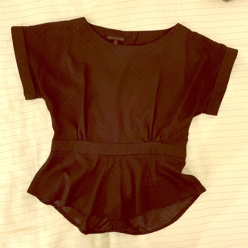 Lucca Couture open back blouse